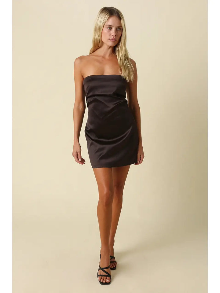 Lia Ruched Mini Dres
