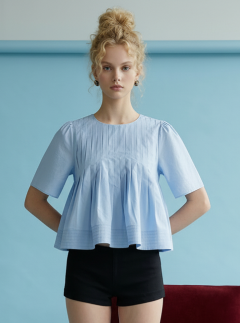 Sophie Pleated Blouse