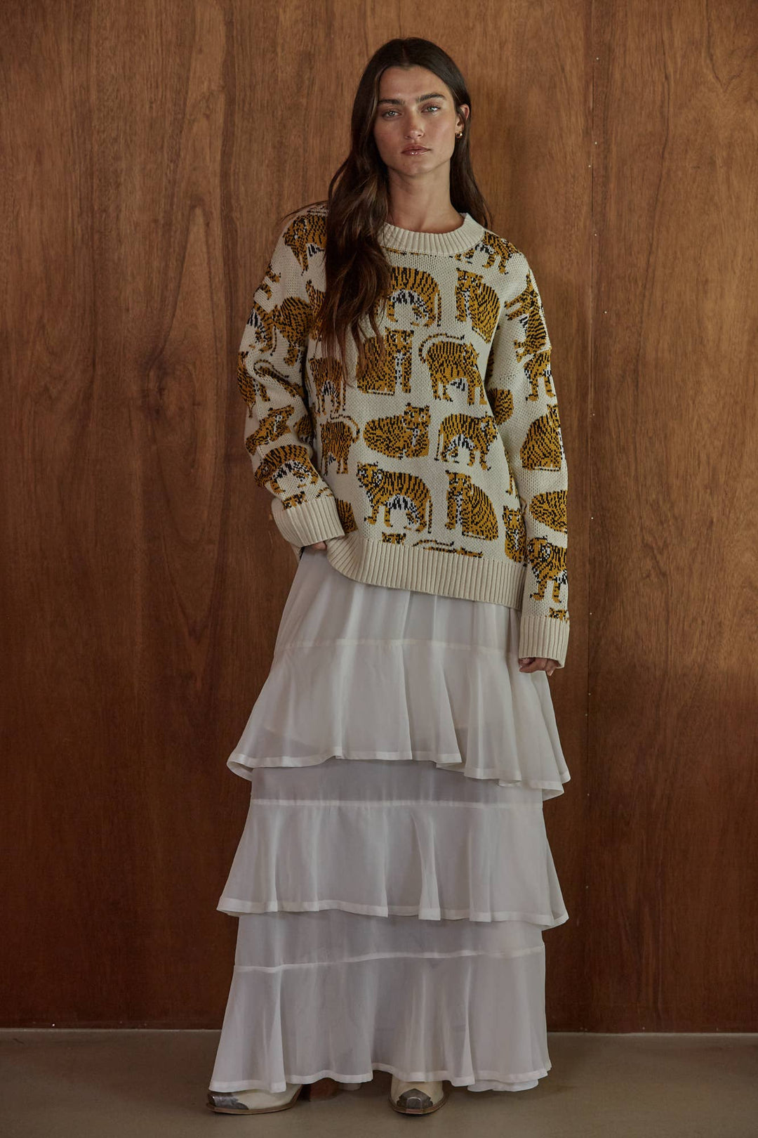 Lionella Print Sweater
