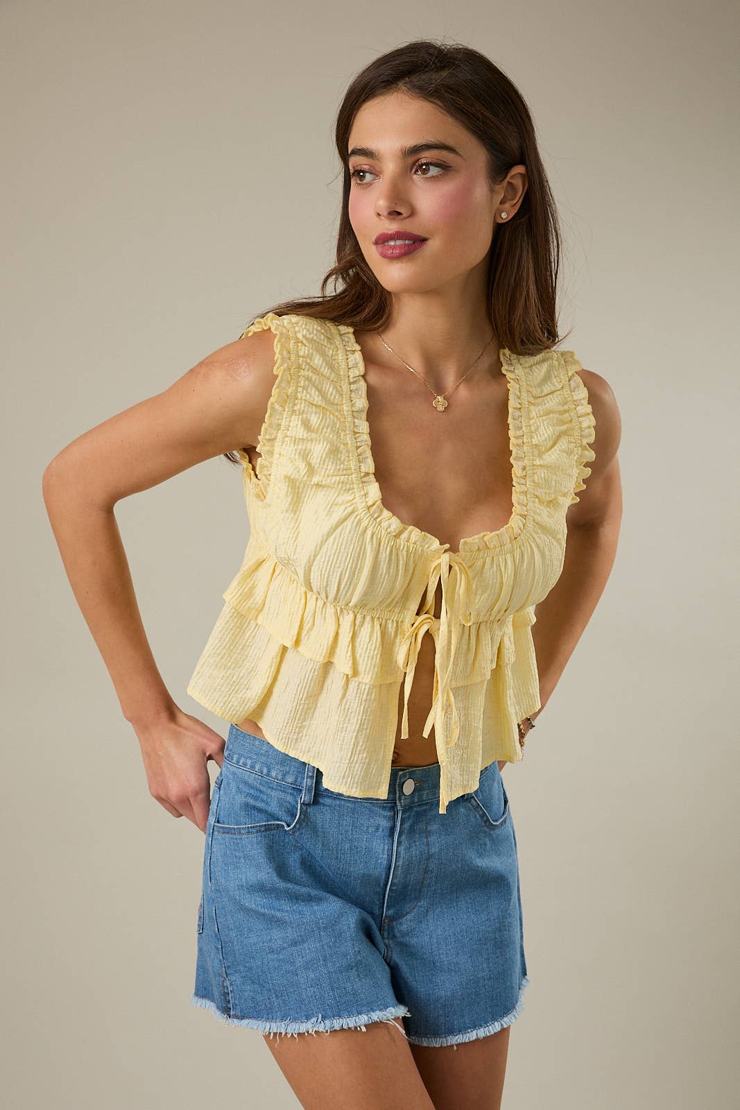 Diana Ruffle Top
