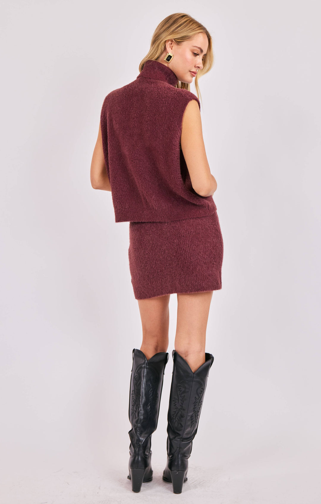 Crosby Fuzzy Mini Skirt