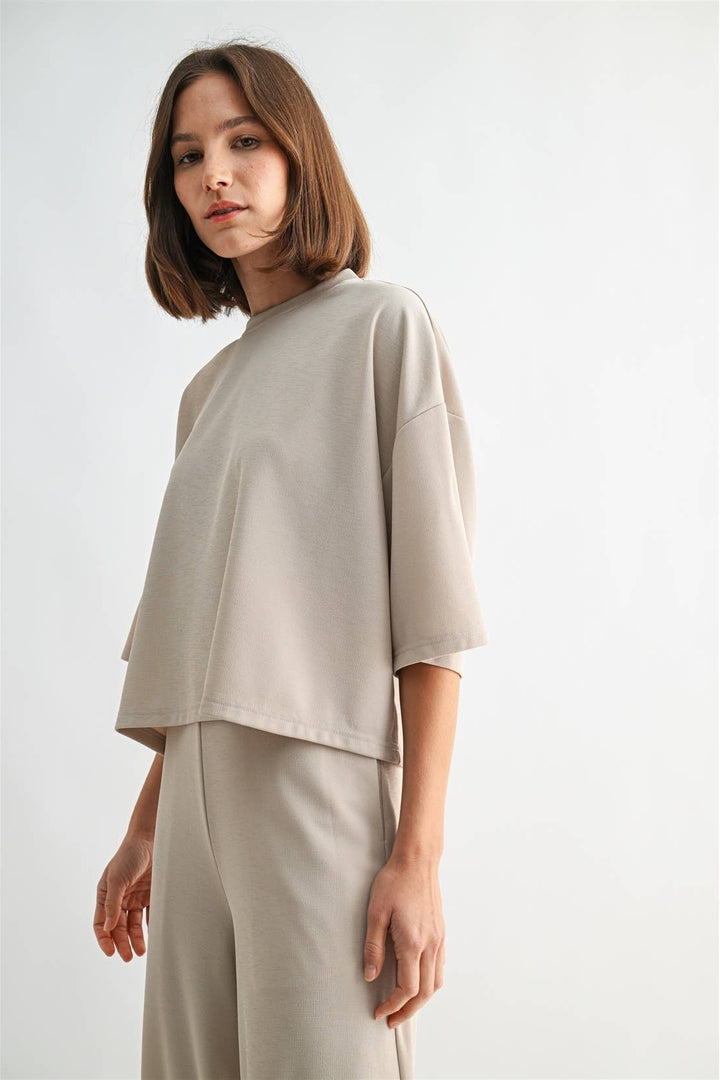 Maribelle Crop Boxy Top
