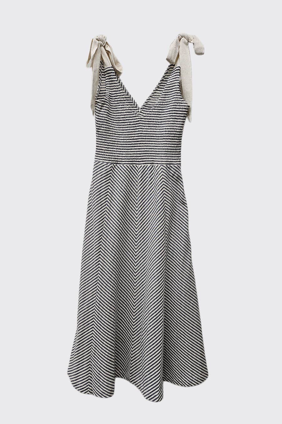 Leilani Linen Striped Dress
