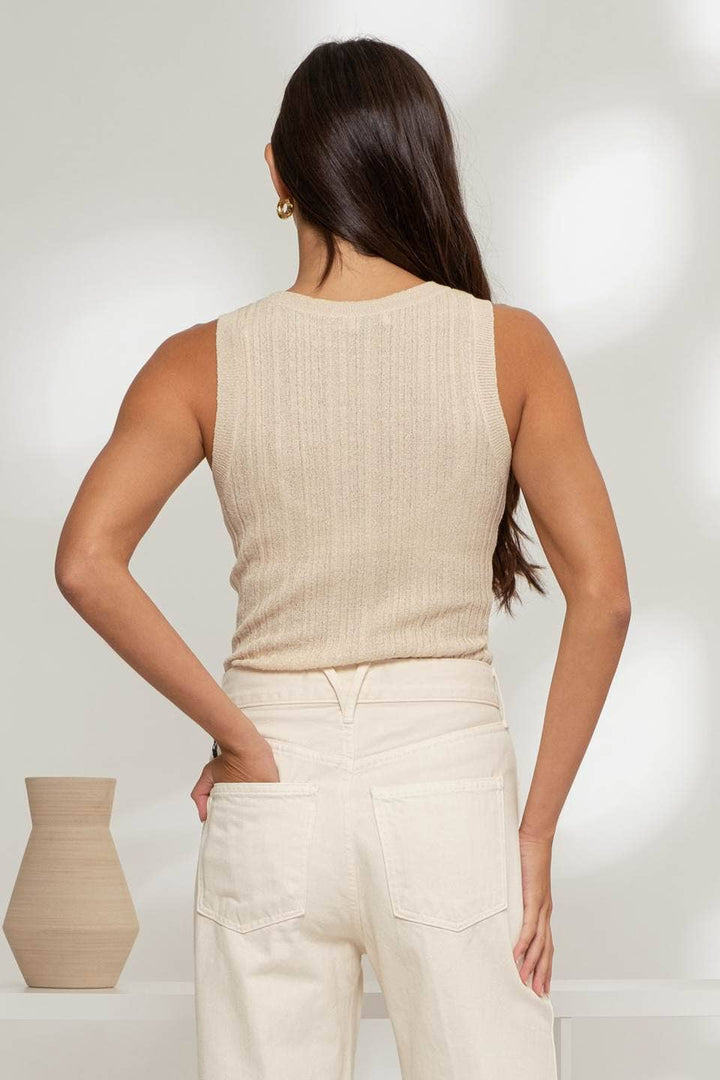 Whimsy Sweater Top - Khaki