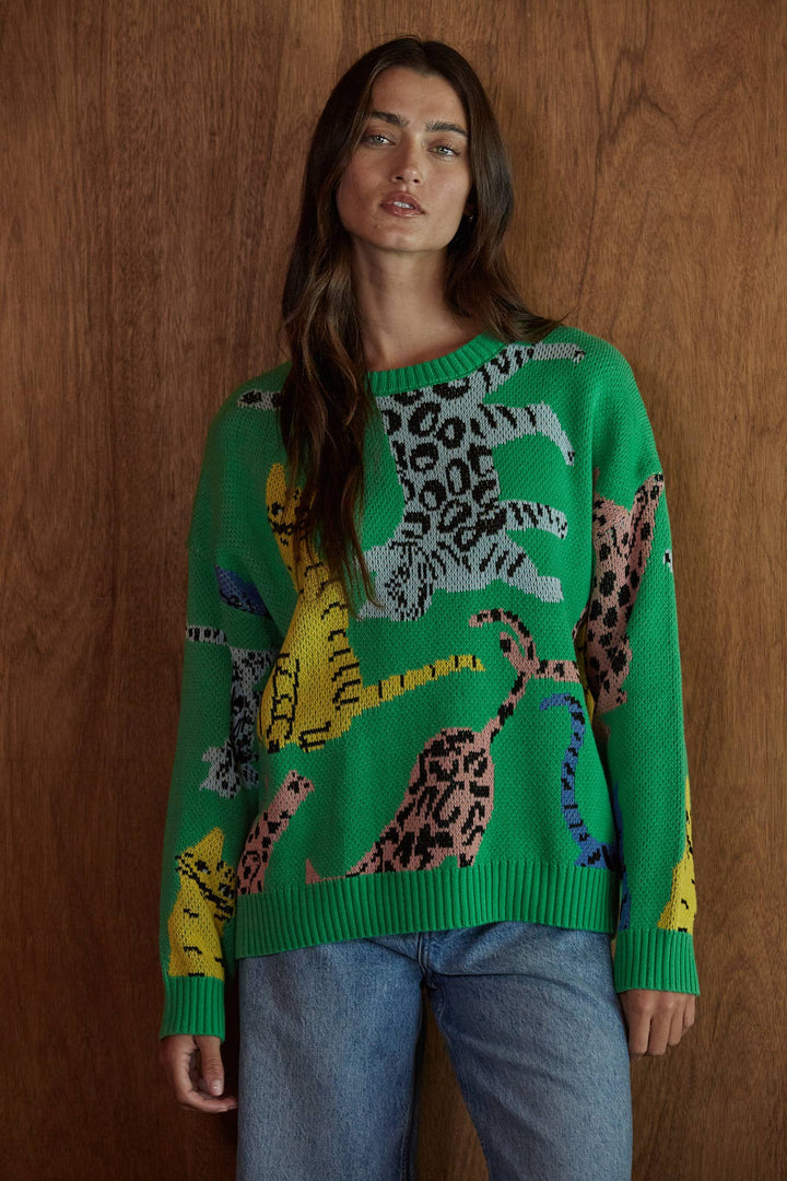 Jungalo Print Sweater