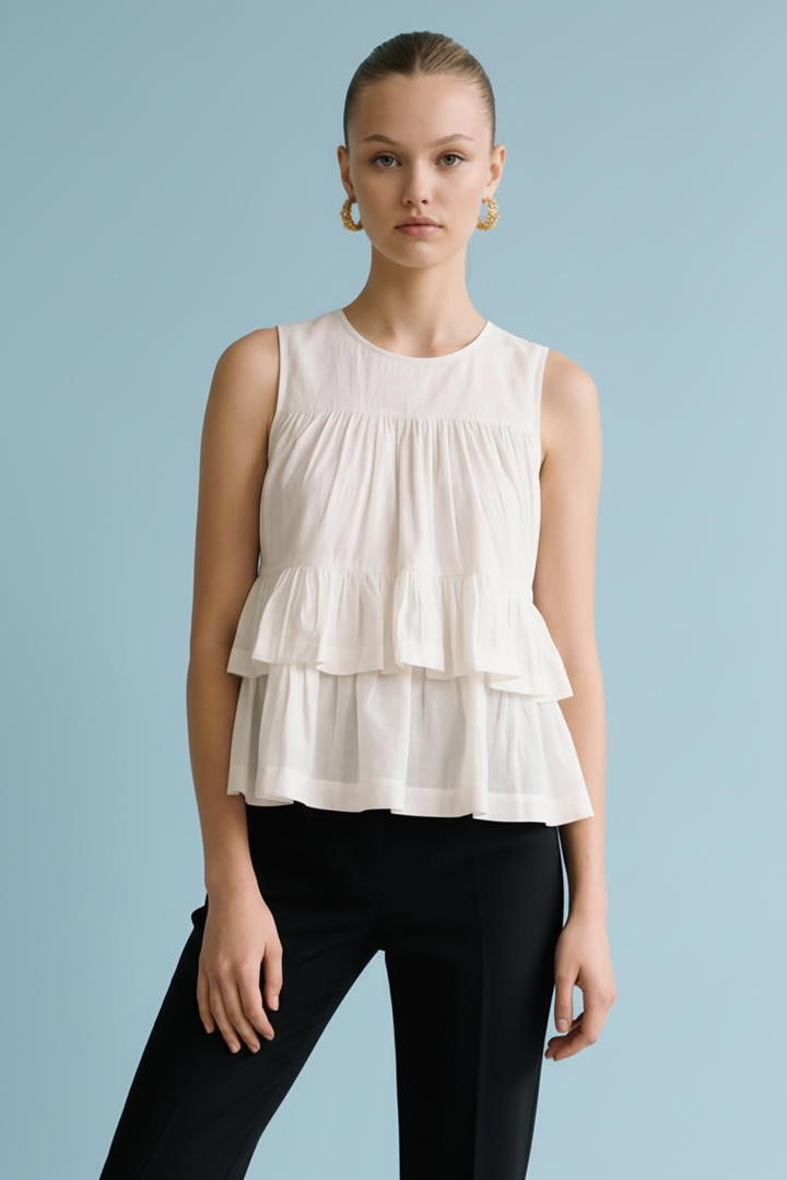 Alicia Tiered Ruffle Blouse