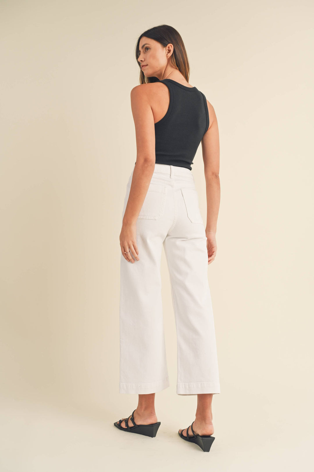 Eve White Utility Pants