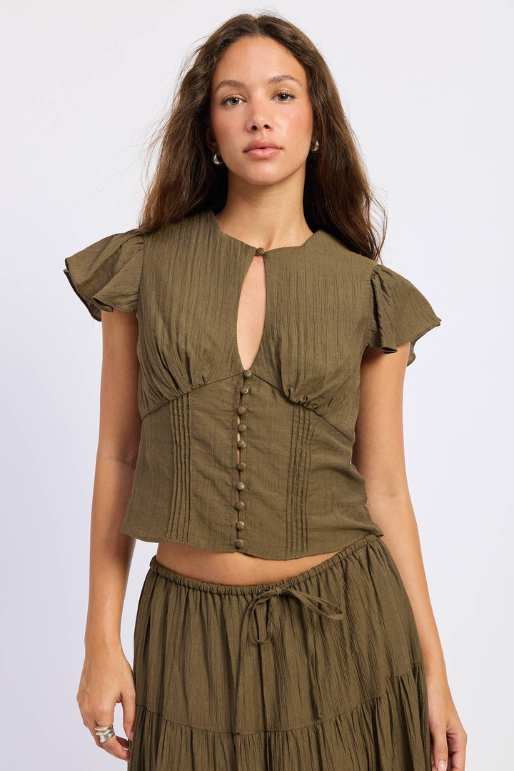 Charlotte Buttoned Blouse