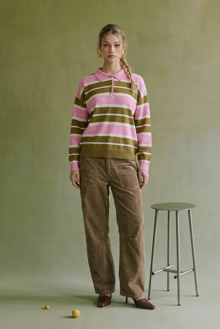 Brooke Striped Polo