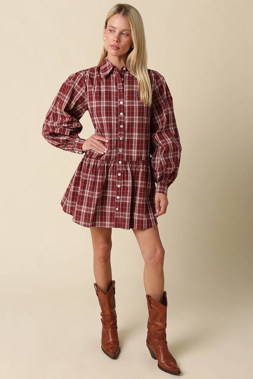 Luci Plaid Mini Dress