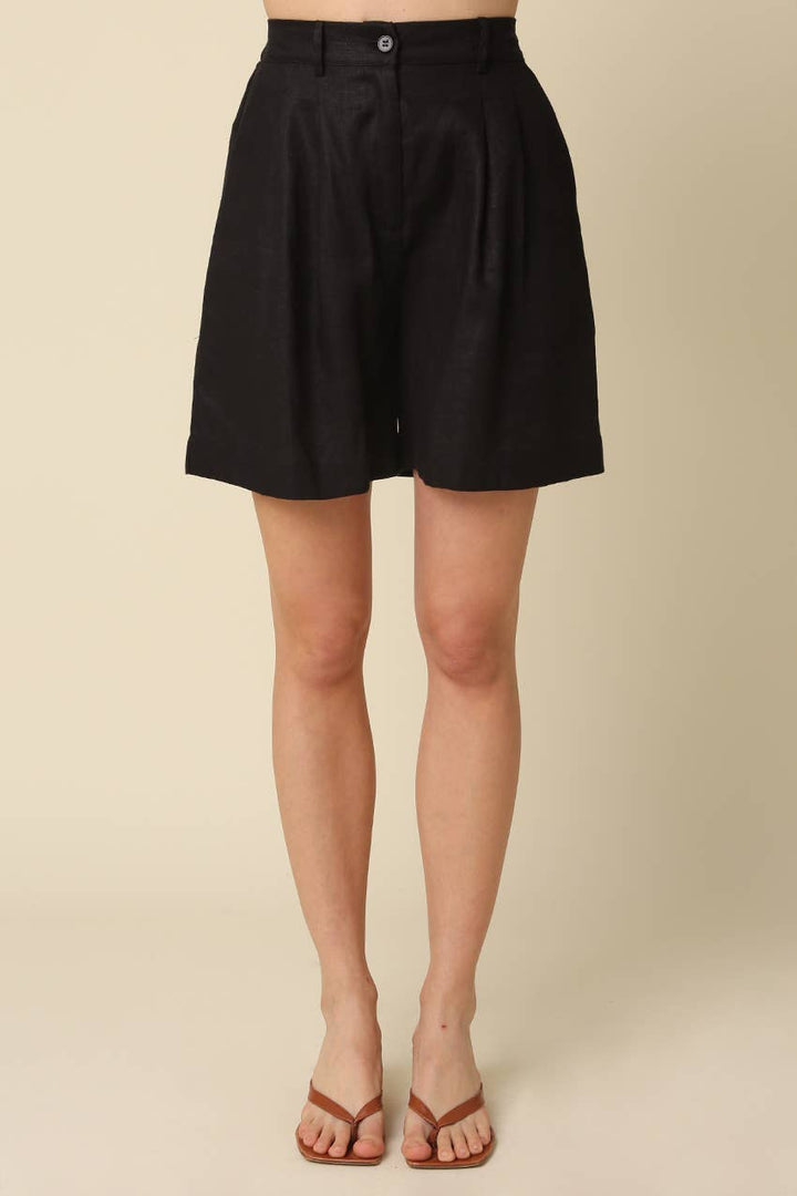 Lumila Essential Flow Linen Shorts