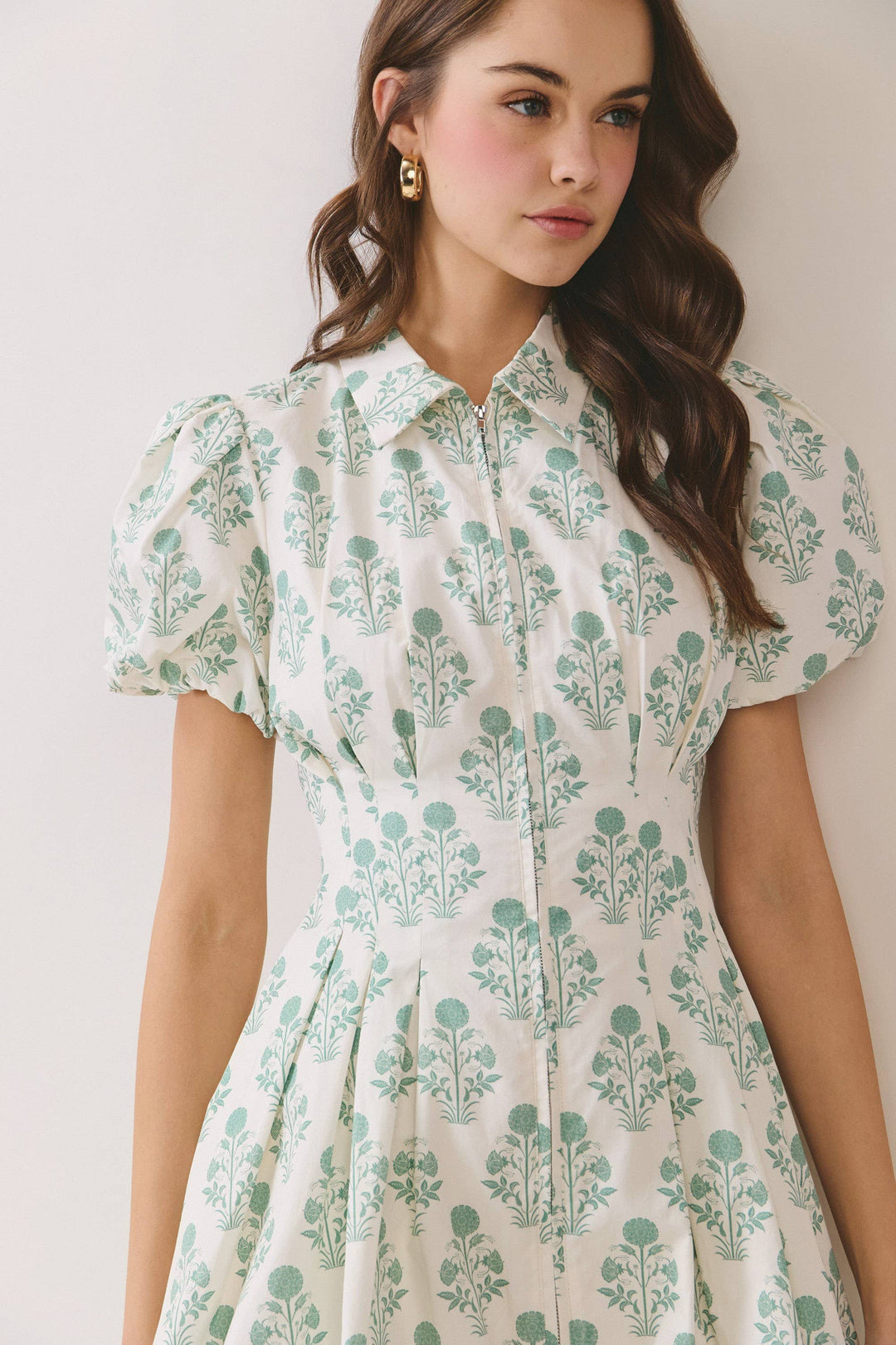 Vanessa Floral Puff Sleeve Mini Dress