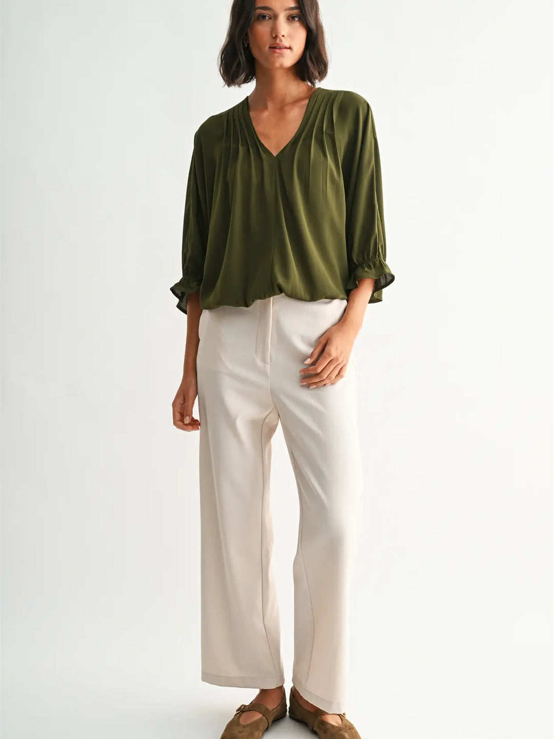 Maria Pin Tuck Blouse