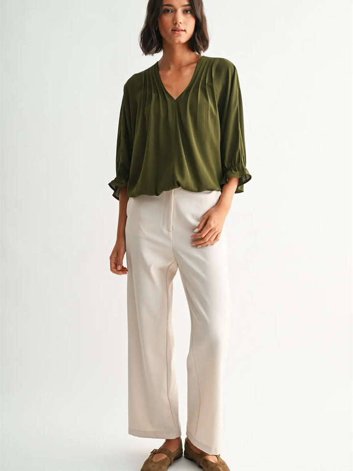 Maria Pin Tuck Blouse