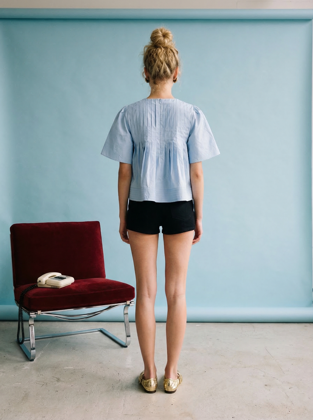 Sophie Pleated Blouse