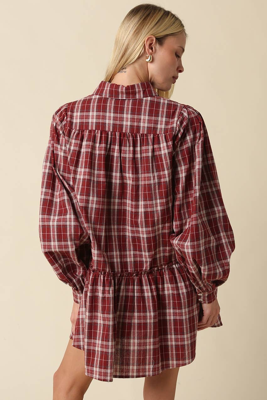 Luci Plaid Mini Dress