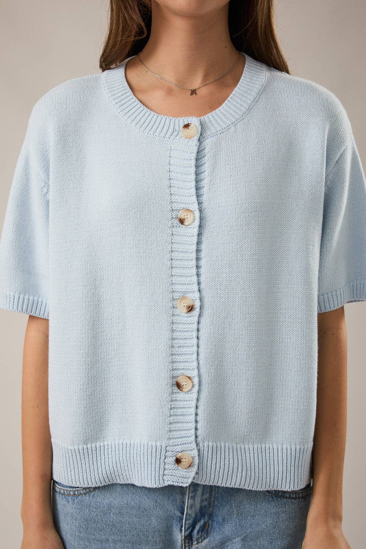 Aria Short Sleeve Cardigan