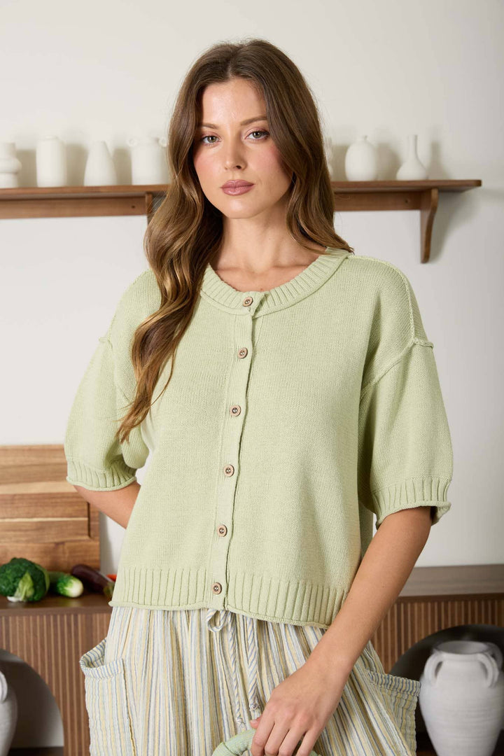 Franchesca Short Sleeve Cardigan