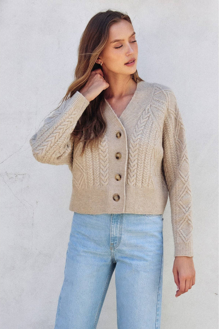 Cabin Cable Knit Cardigan