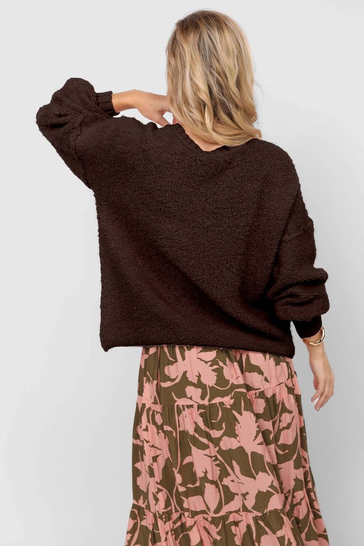 Karlie Crew Neck Pullover Sweater