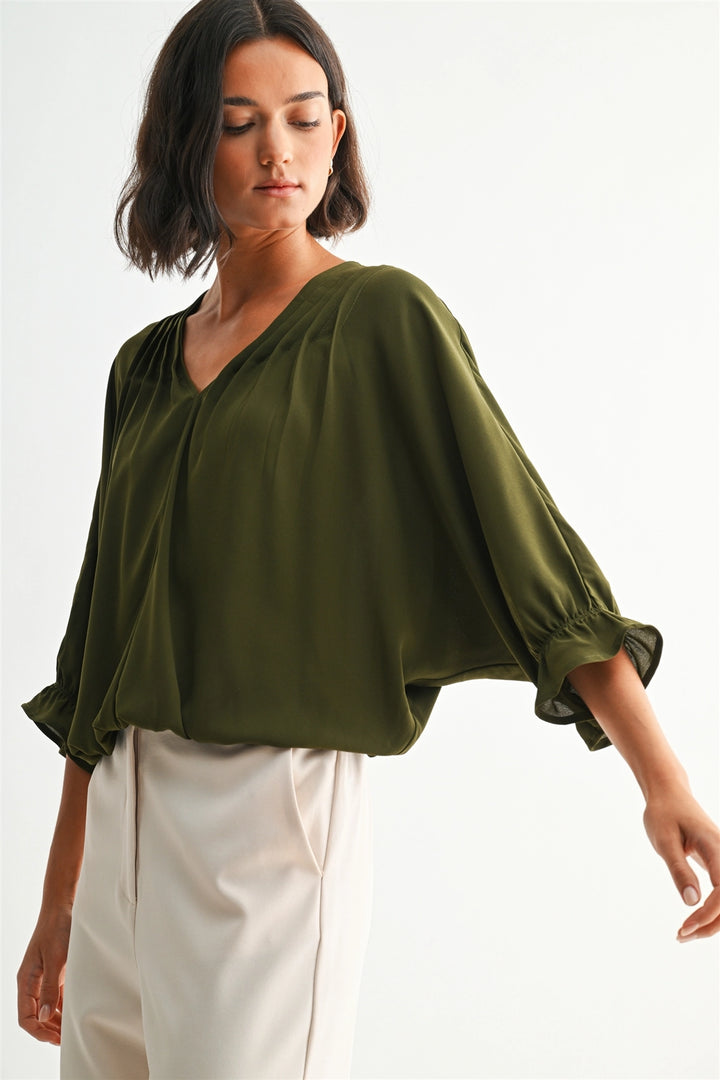 Maria Pin Tuck Blouse