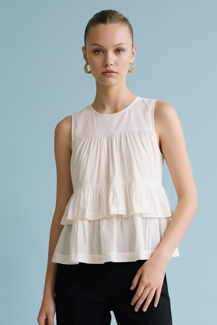 Alicia Tiered Ruffle Blouse