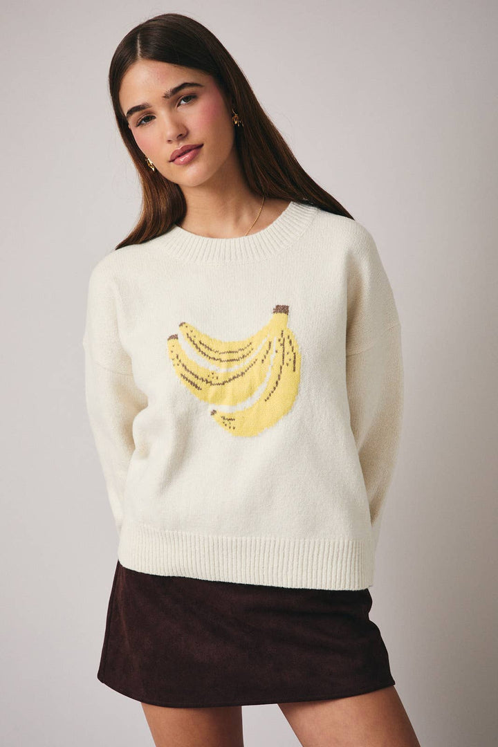 Banana Graphic Sweater