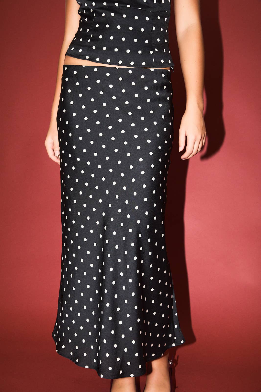 Lisa Polka Dot Maxi Skirt