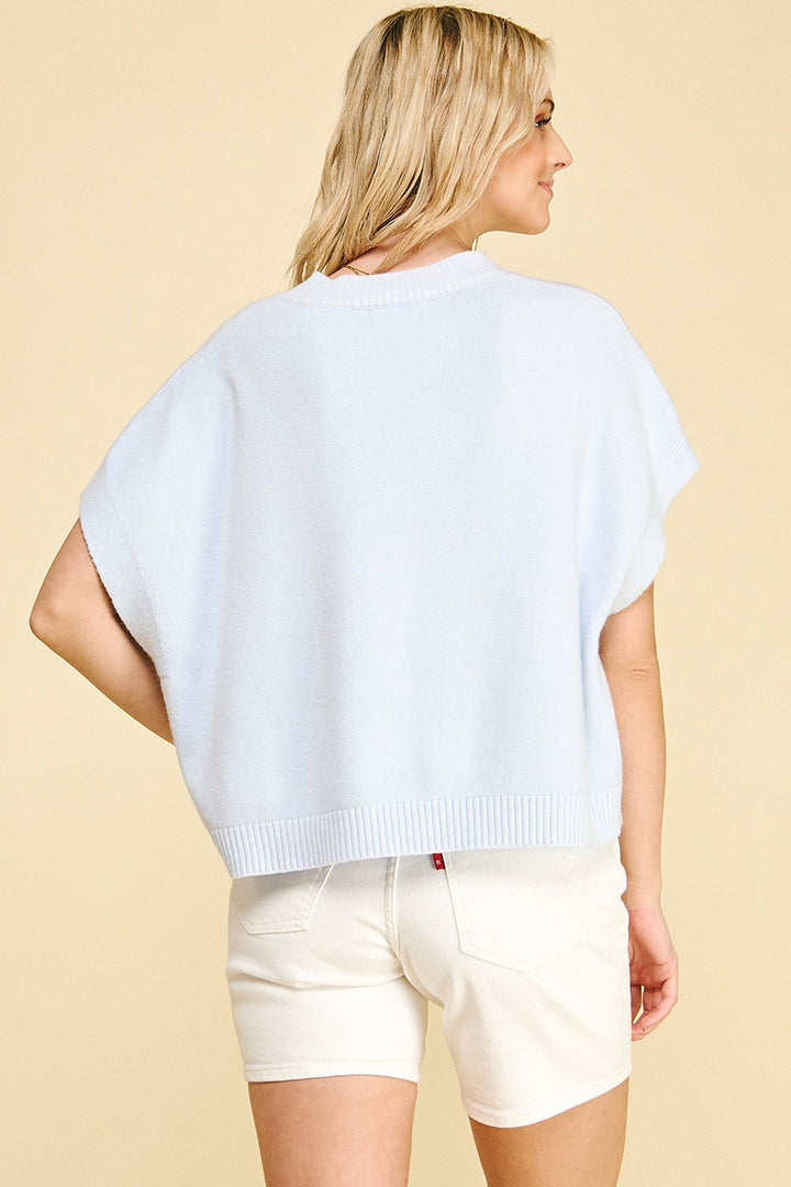 Aleyah Dropped Shoulder Sweater Top
