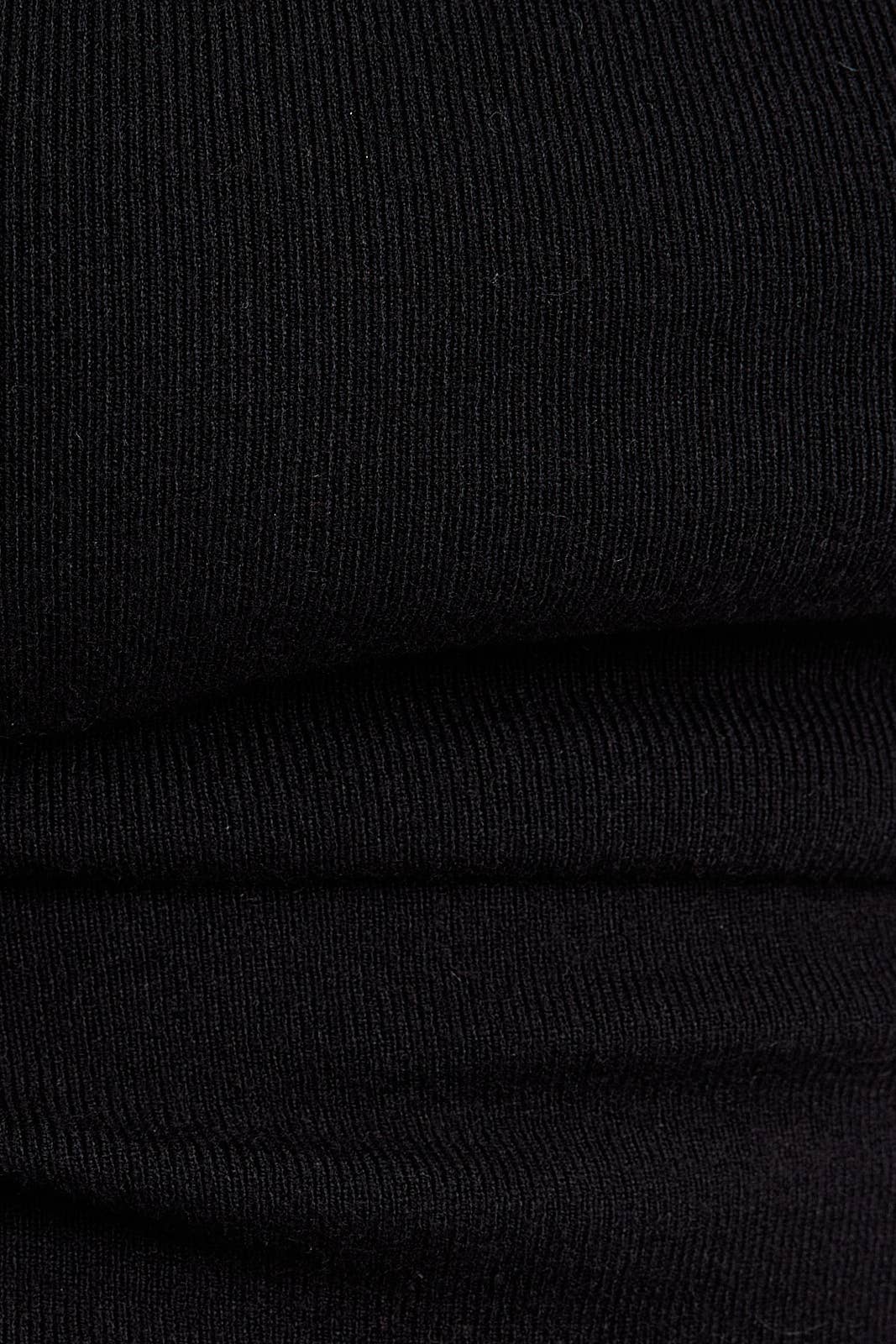 Allyson Mock Neck Shirred Waist Sweater