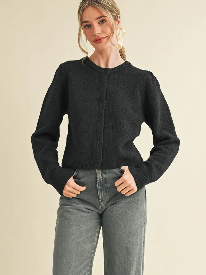 Lilia Puff Sleeve Cardigan