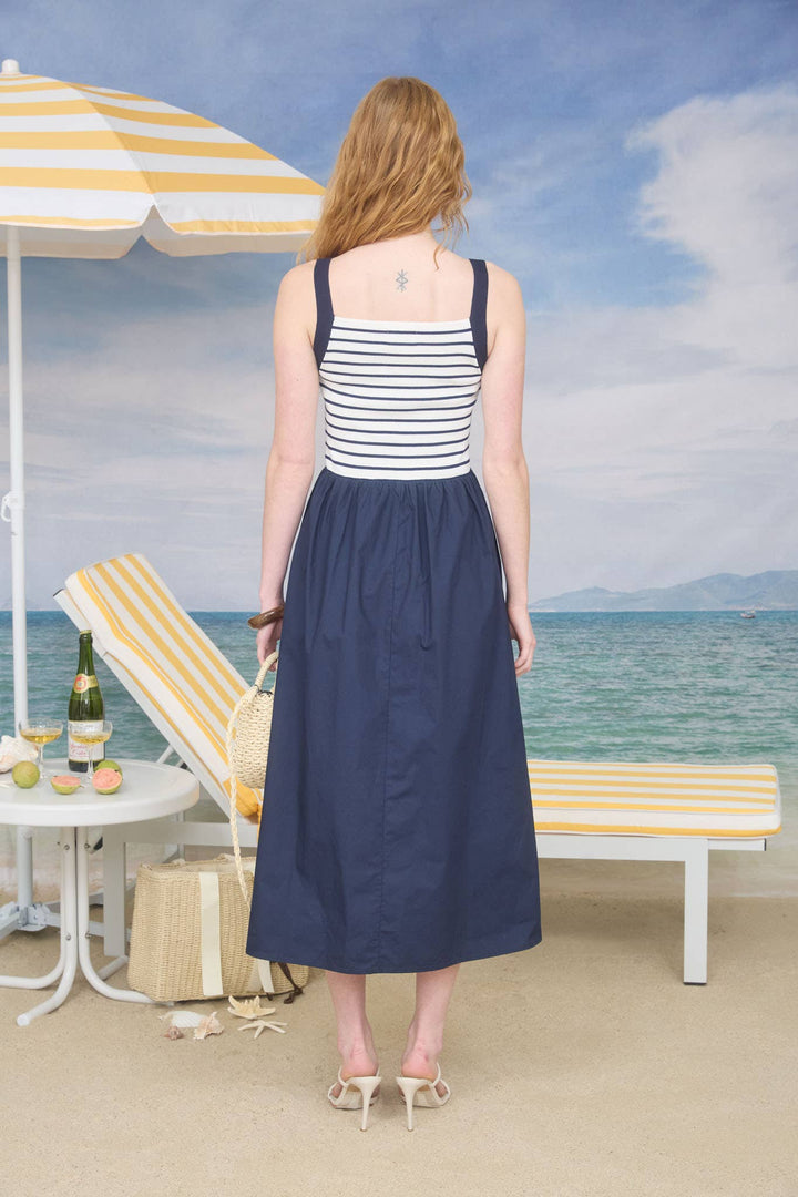 Audrey Nautical Midi Dress