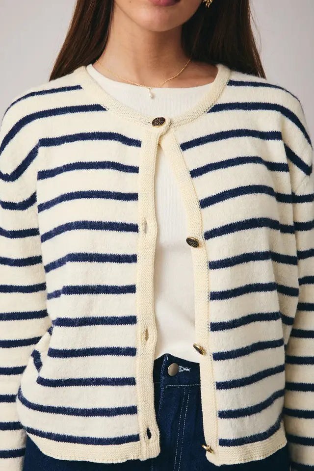 Linda Striped Cardigan