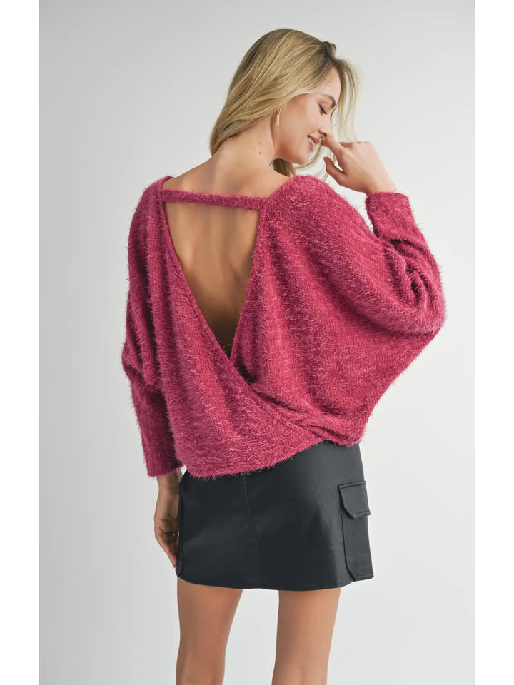Berry Knit Sweater