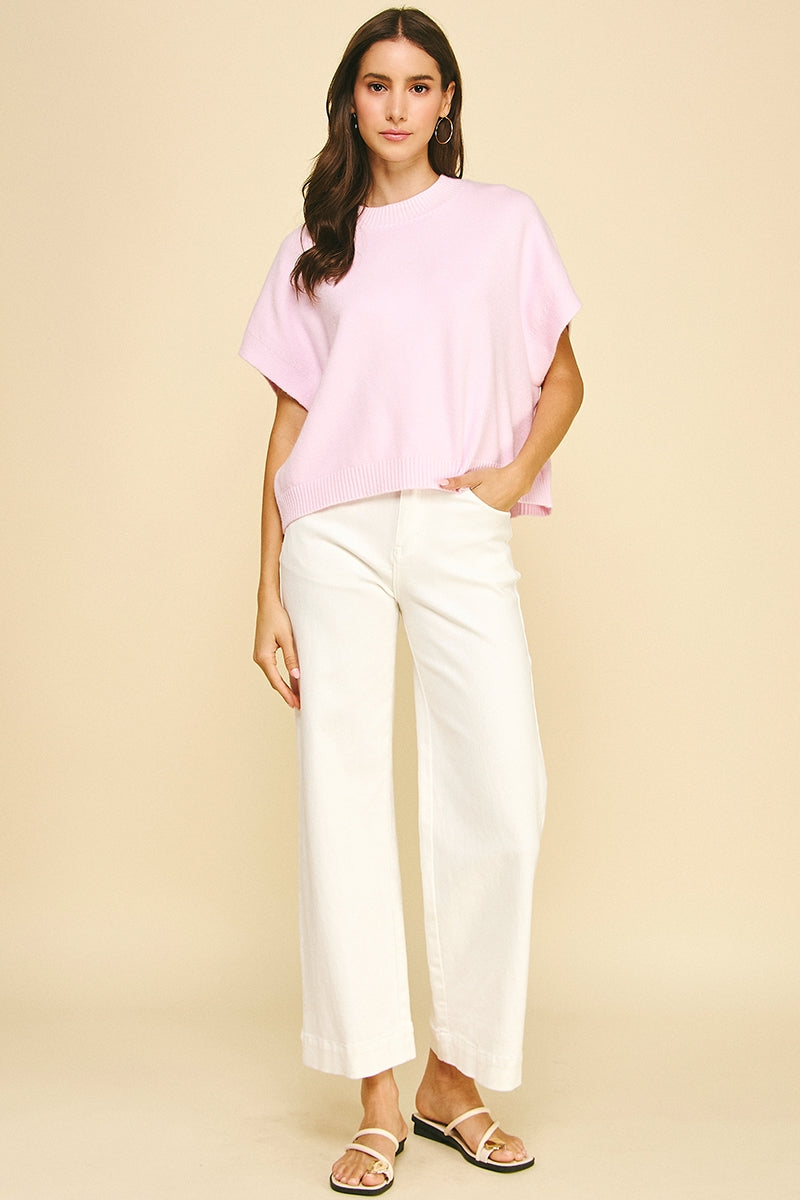 Aleyah Dropped Shoulder Sweater Top