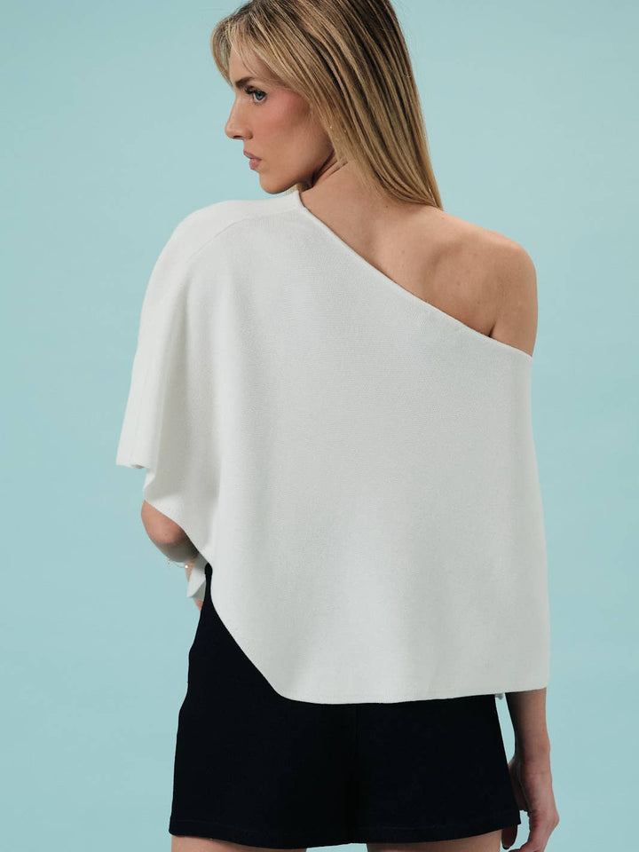 Morgan Poncho Knit Top