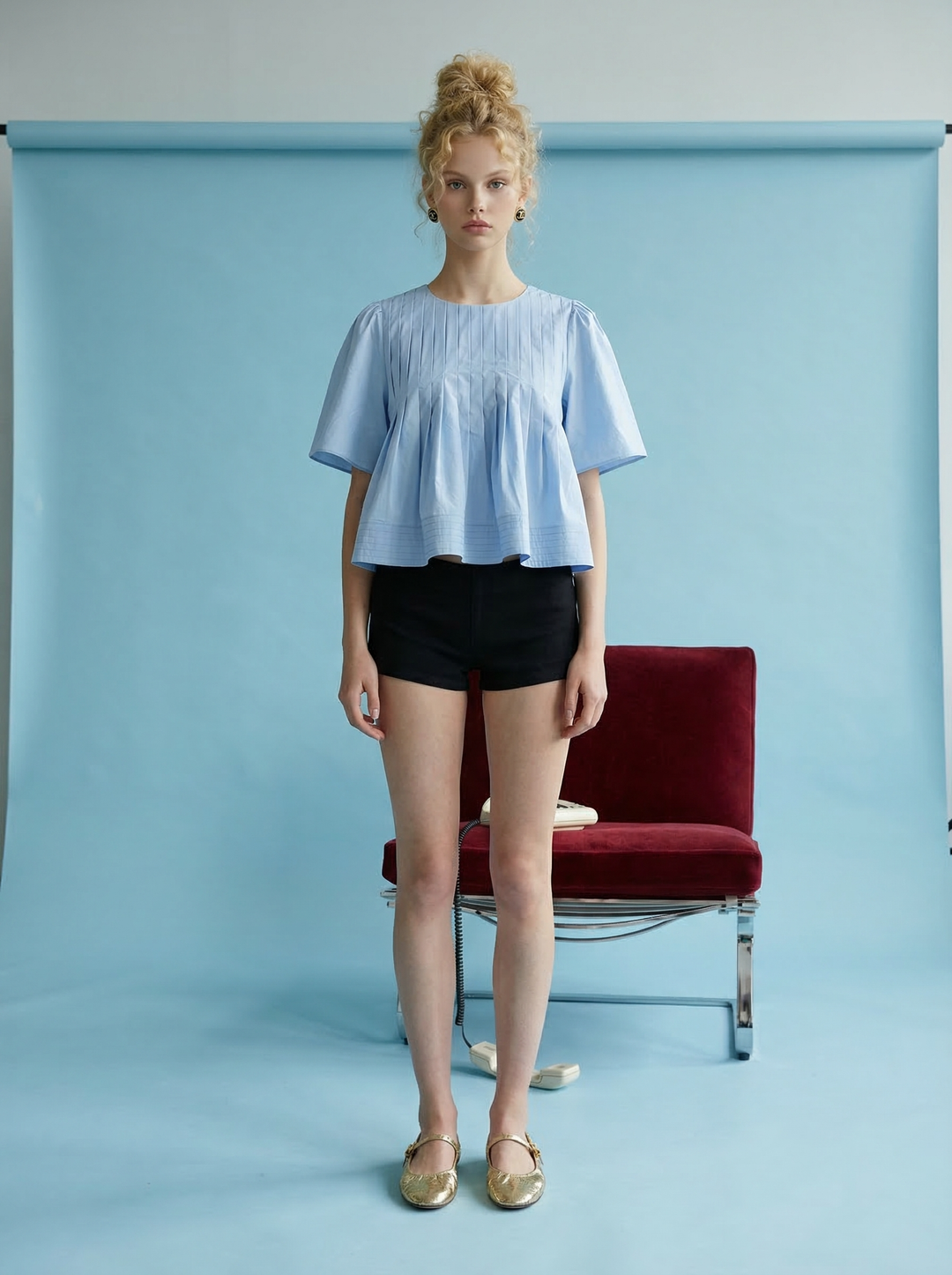 Sophie Pleated Blouse