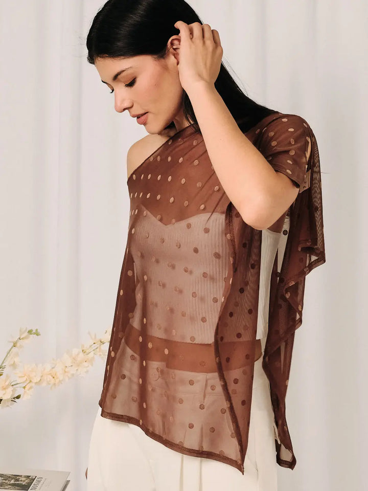 Jordyn Mesh Poncho