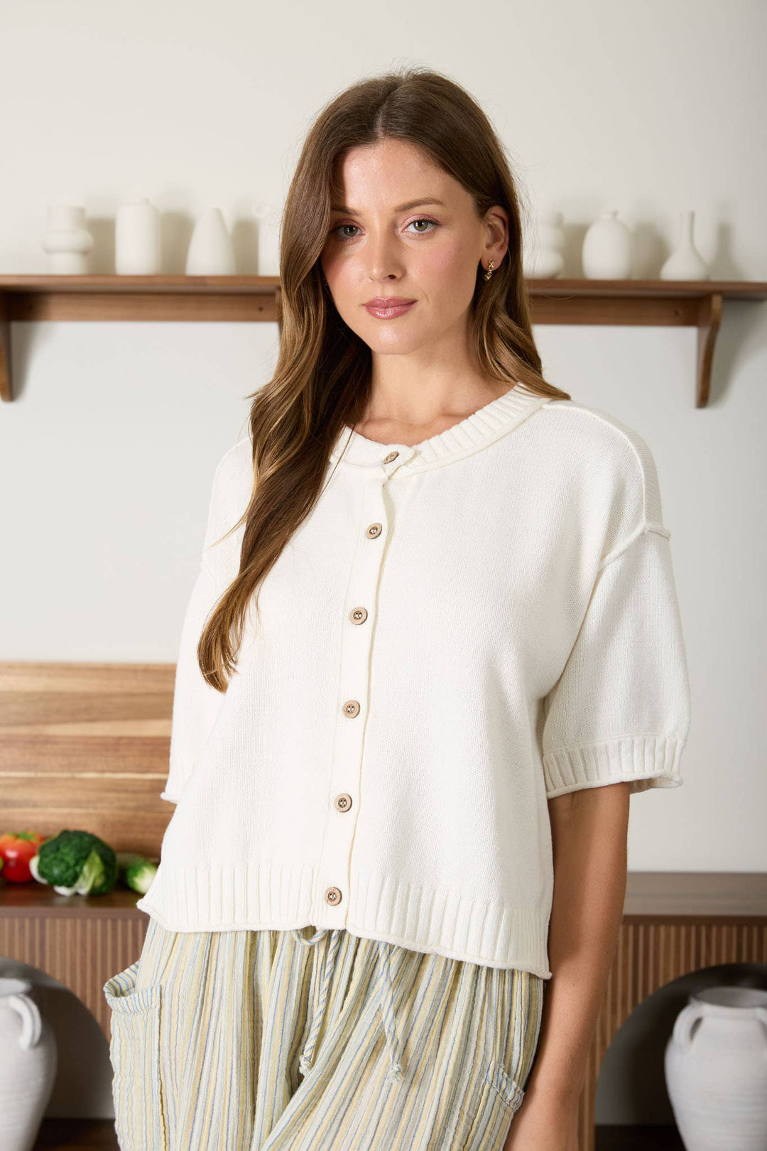 Franchesca Short Sleeve Cardigan