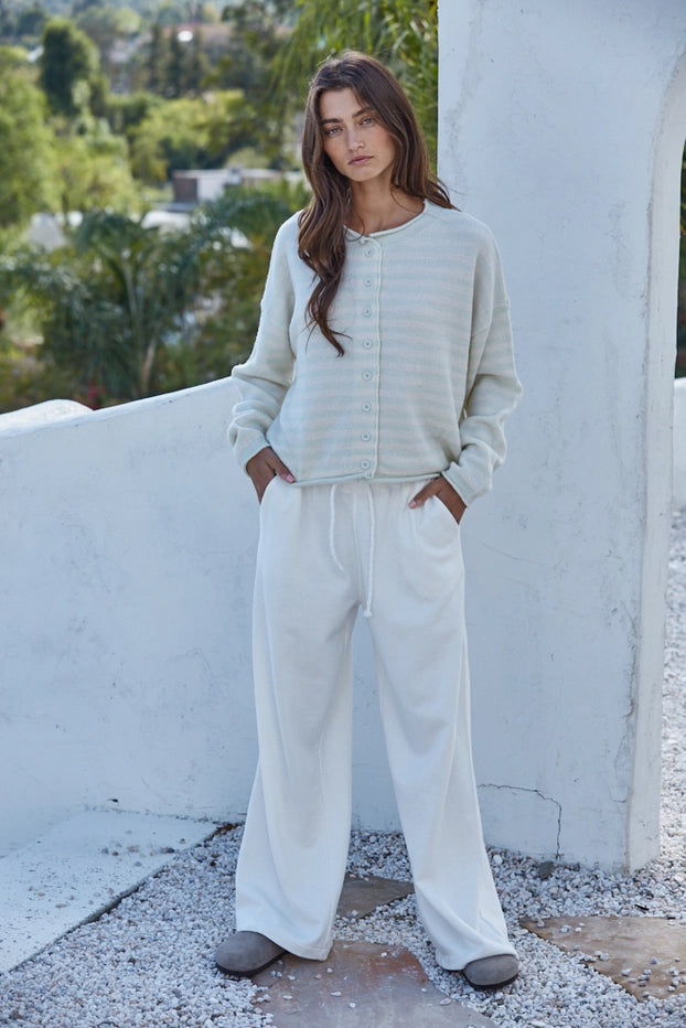 Kammy Striped Cardigan Sweater