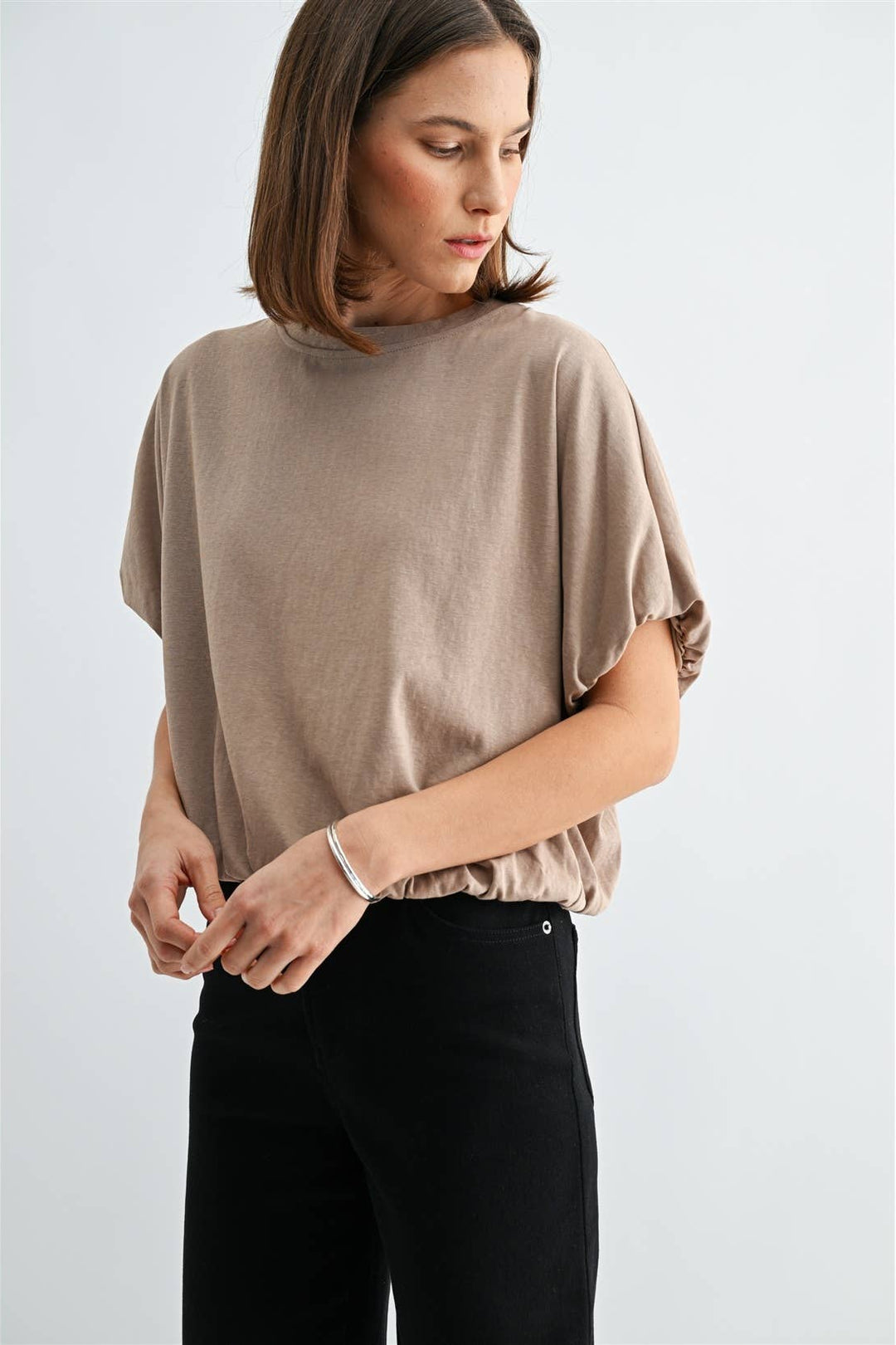 Sabrina Ballon Sleeve Top