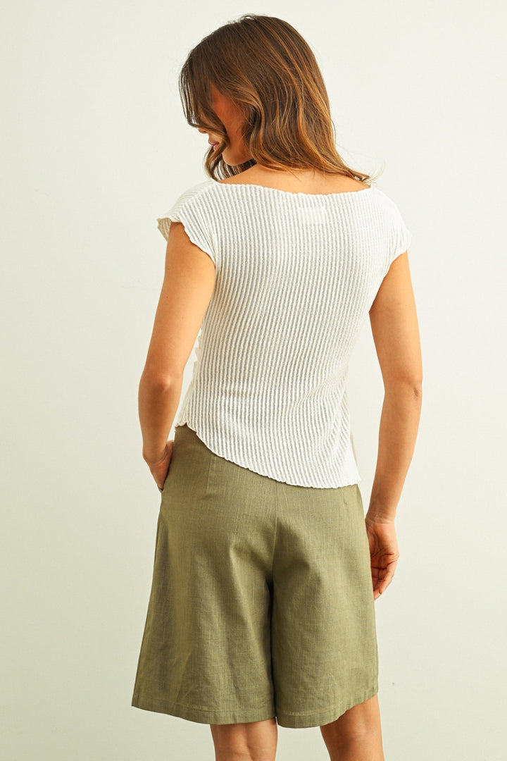 Sabrina  Assymetrical Top