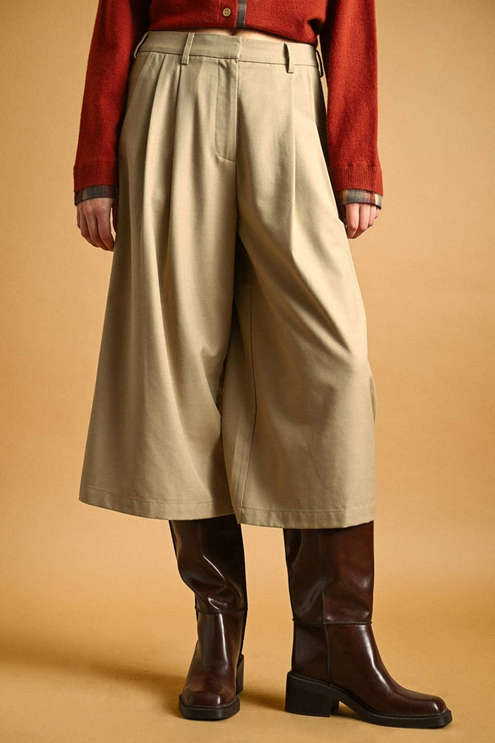 Isabella Pleated Bermuda Shorts