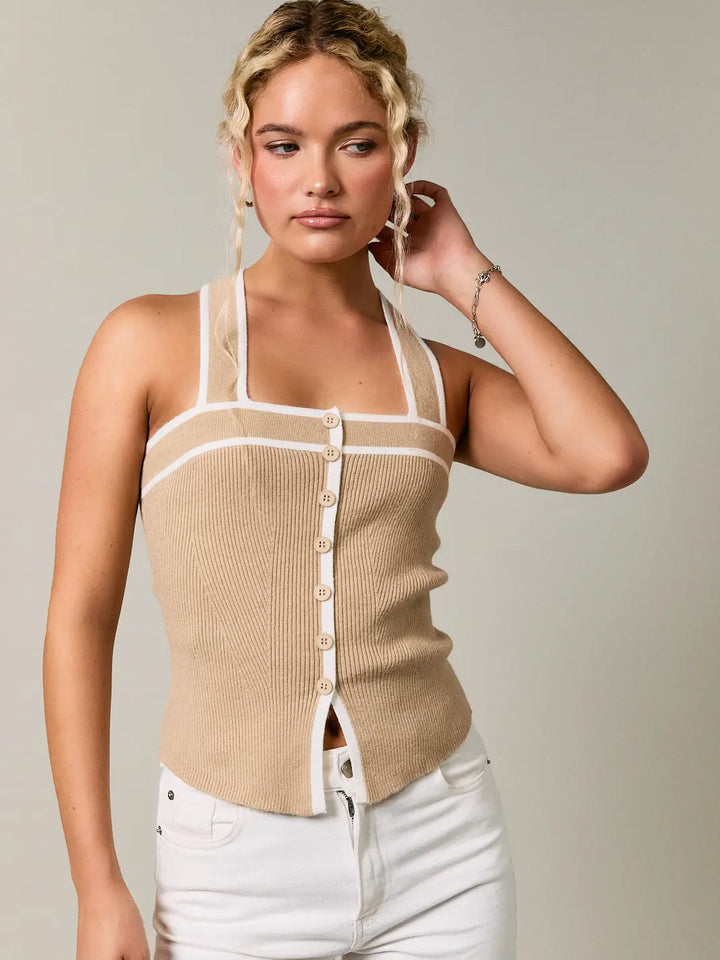 Cassie Sweater Ribbed Top