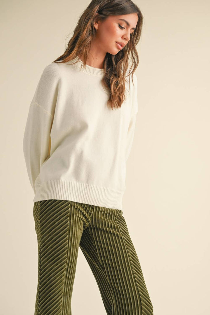Ruth Ribbed Hem Sweater