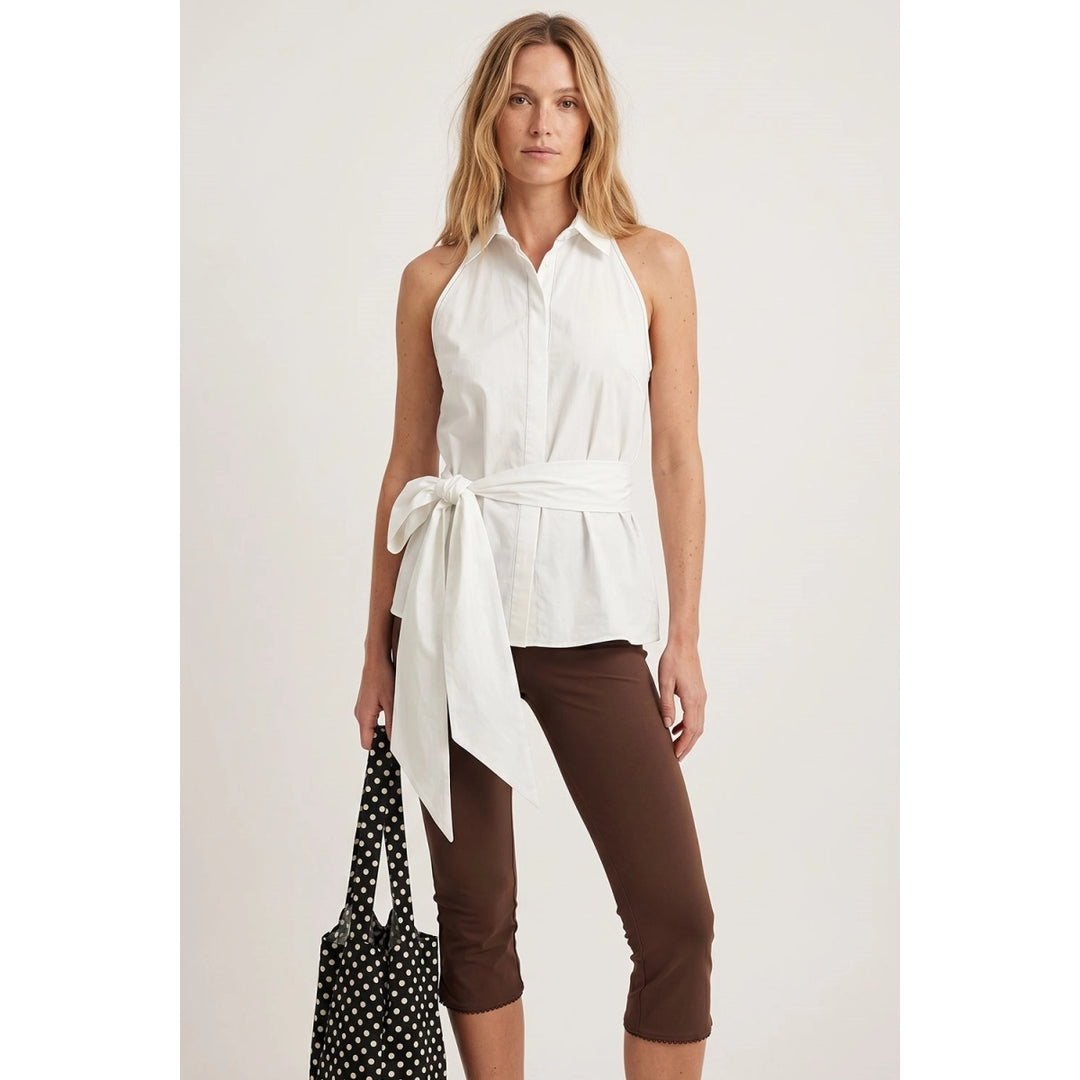 Meredith Collar Tied Top