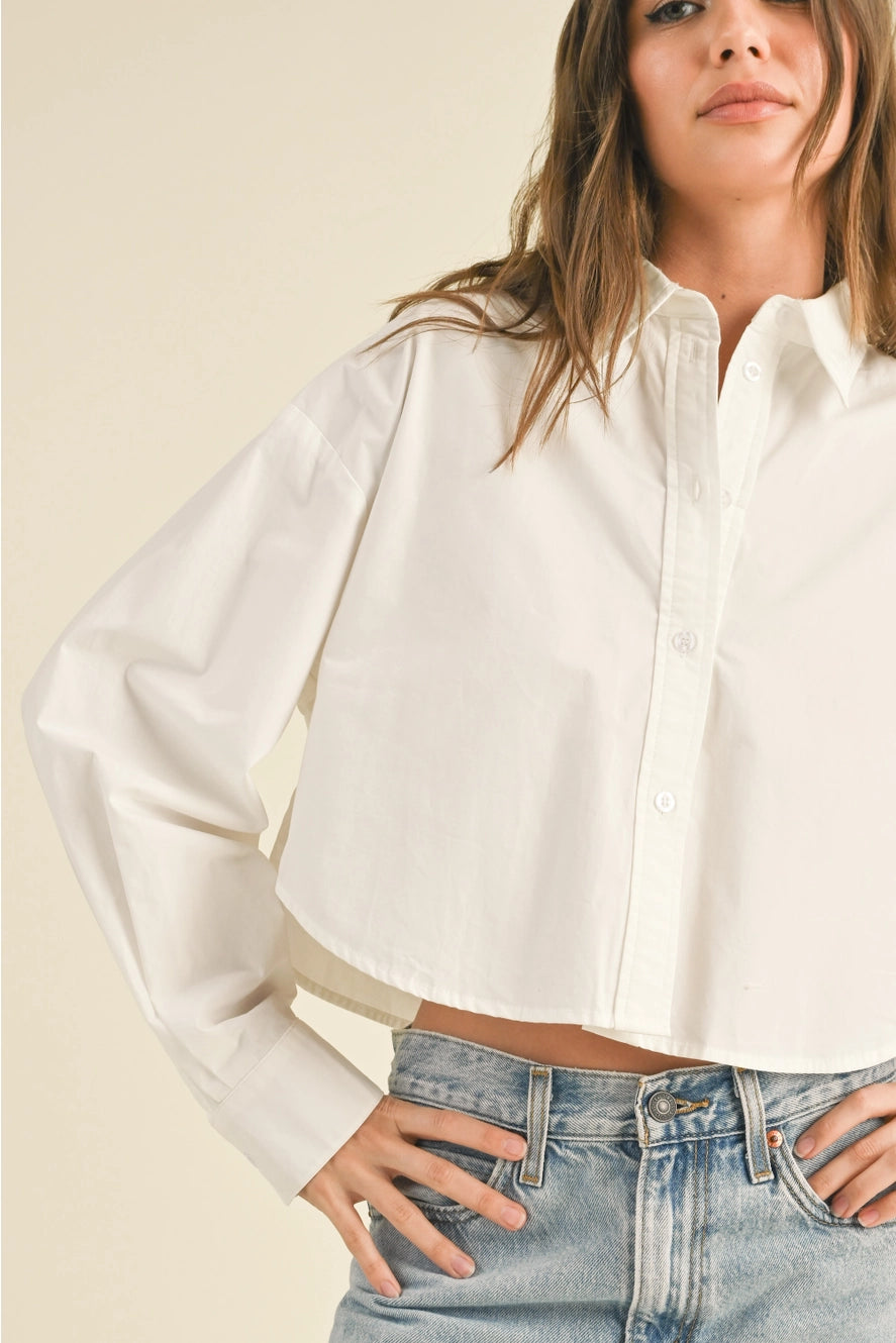 Elle Cropped Shirt