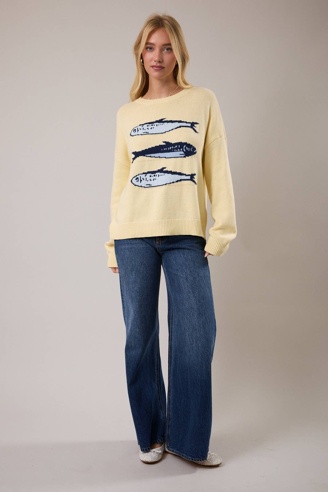 Naomi Sardines Sweater - Yellow