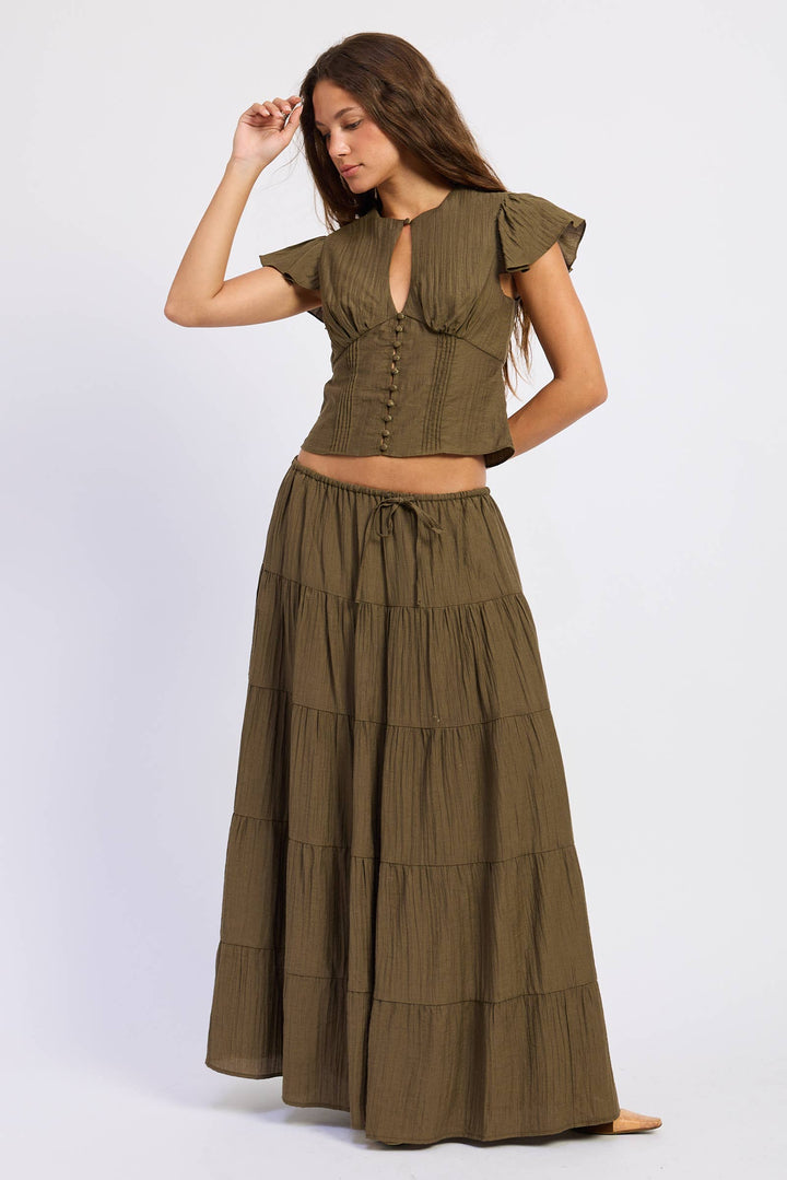 Charlotte Tiered Maxi Skirt