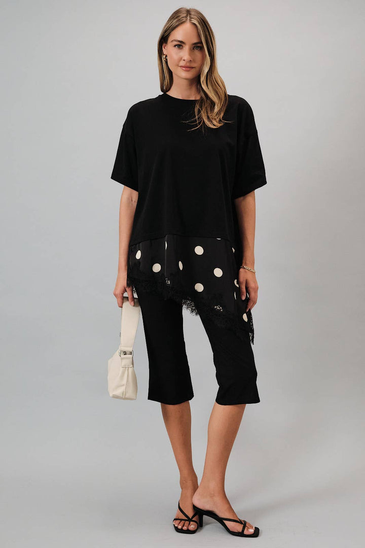 Olivia Lace Hem Top